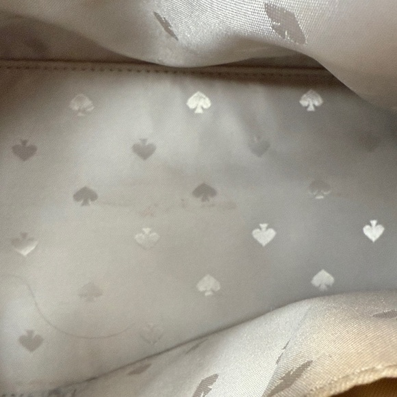 Kate Spade Reiley Straw Dome Satchel Tan and White - Picture 12 of 14